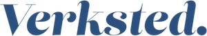 logo blå verksted