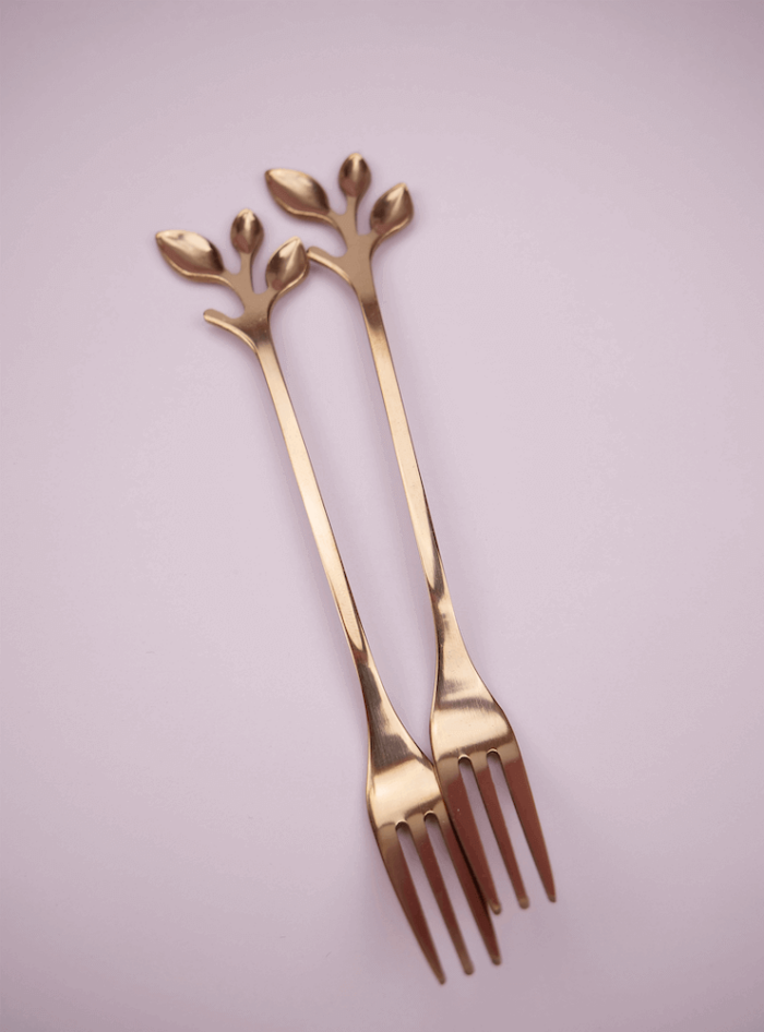 rosegold gafler blad design